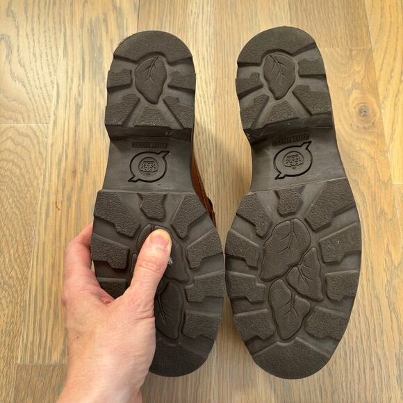 Like New Worn Once Born Brown Carrera Leather Penny Loafers - Picture 9 of 9